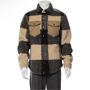 Todd Snyder Sherpa Jacket with Cream and Tan